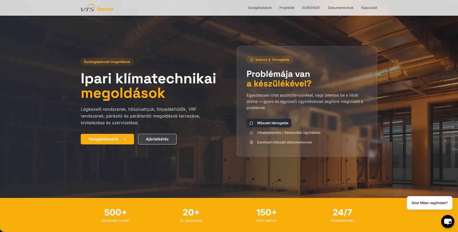 VTS weboldal