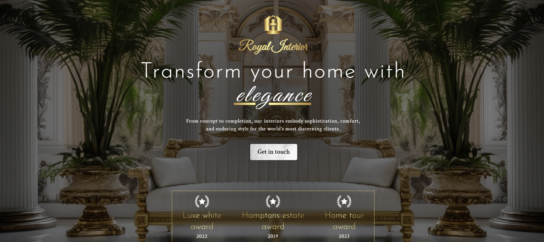 Royal Interior weboldal