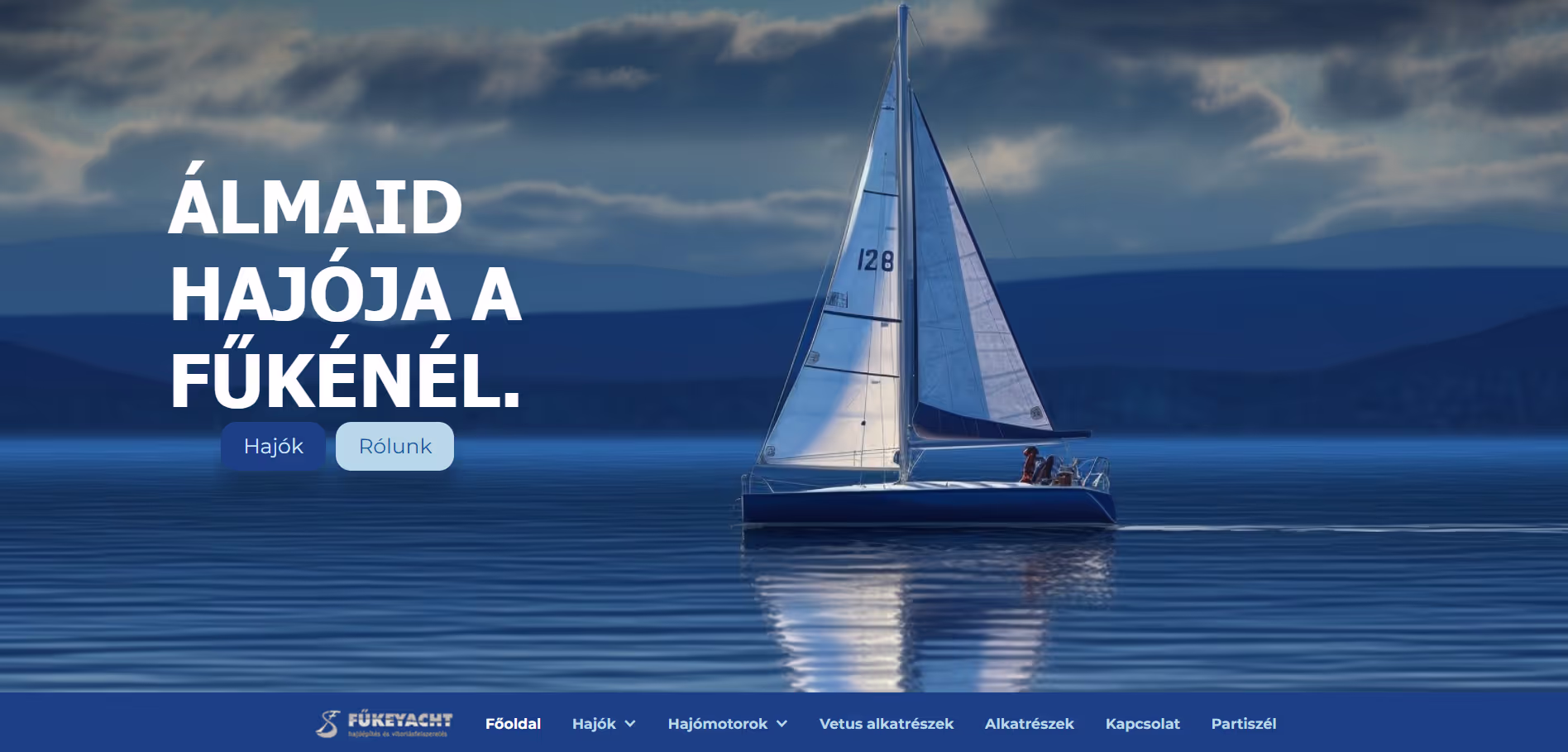 Fűke Yacht weboldal